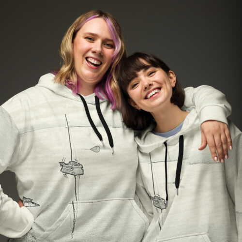 Sweat à Capuche Unisexe "Les Bateaux De Loire" jomélo