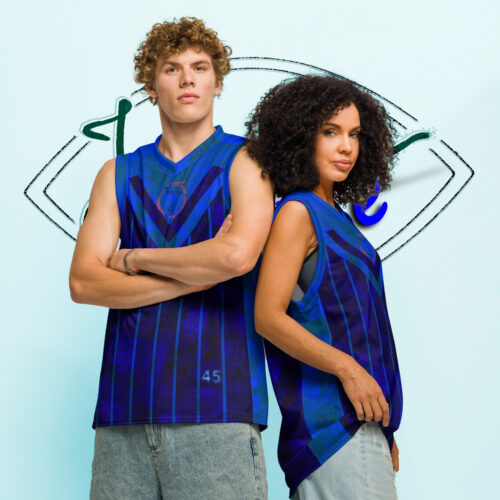 Maillot de sport sans manches Fougère "Blue Horizon" jomélo