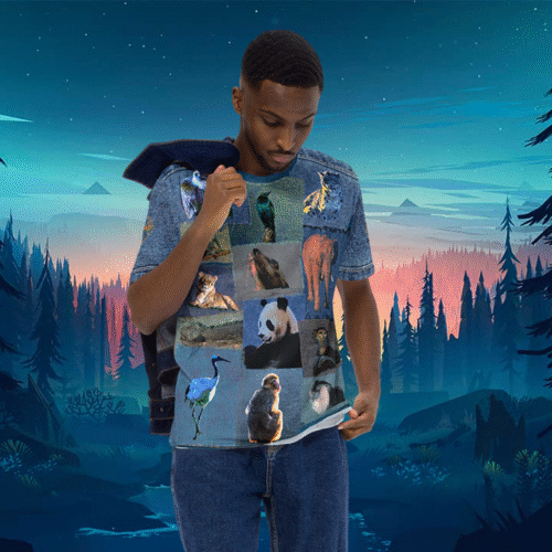 T-Shirt homme patchwork "Un amour de Réserve Naturel"jomélo