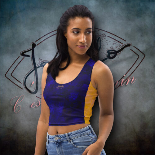 Crop Top Fougère "Bleu Marine" Jomélo