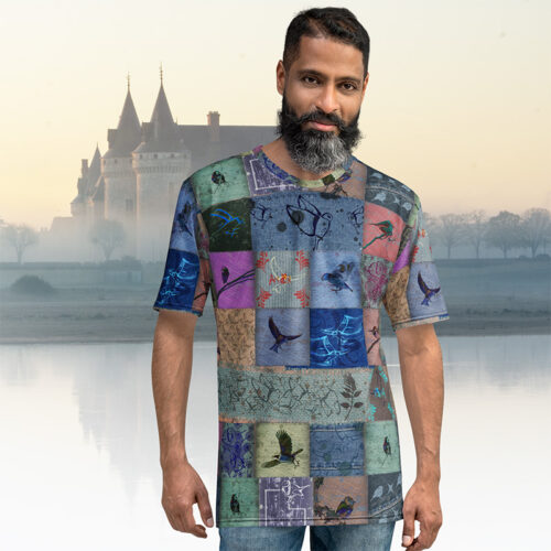 T-Shirt homme "Patchwork oiseaux" jomélo
