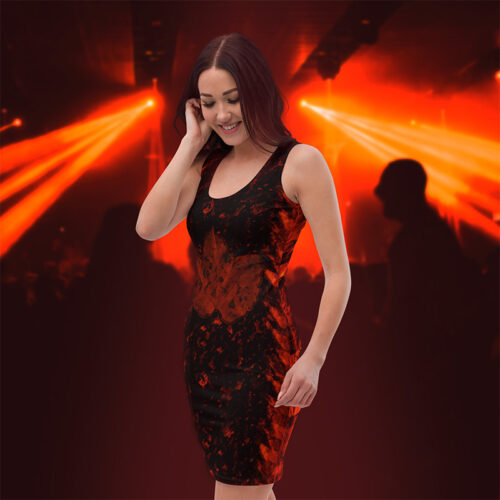 Robe d'été "Feuille Rouge" jomélo