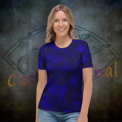 T-shirt femme Fougère "Bleu Marine" Jomélo