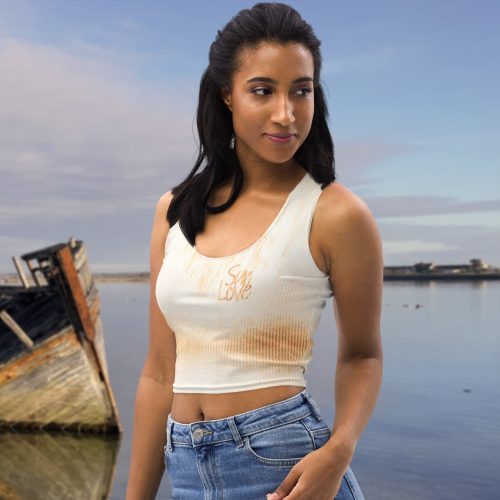 Crop-top "Sun Love Orange" jomélo